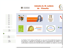 Tablet Screenshot of leibniz.es